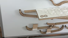Load and play video in Gallery viewer, Infinity Trax - Complete Catalogue | Laser Cut Wooden Marble Run Digital Download