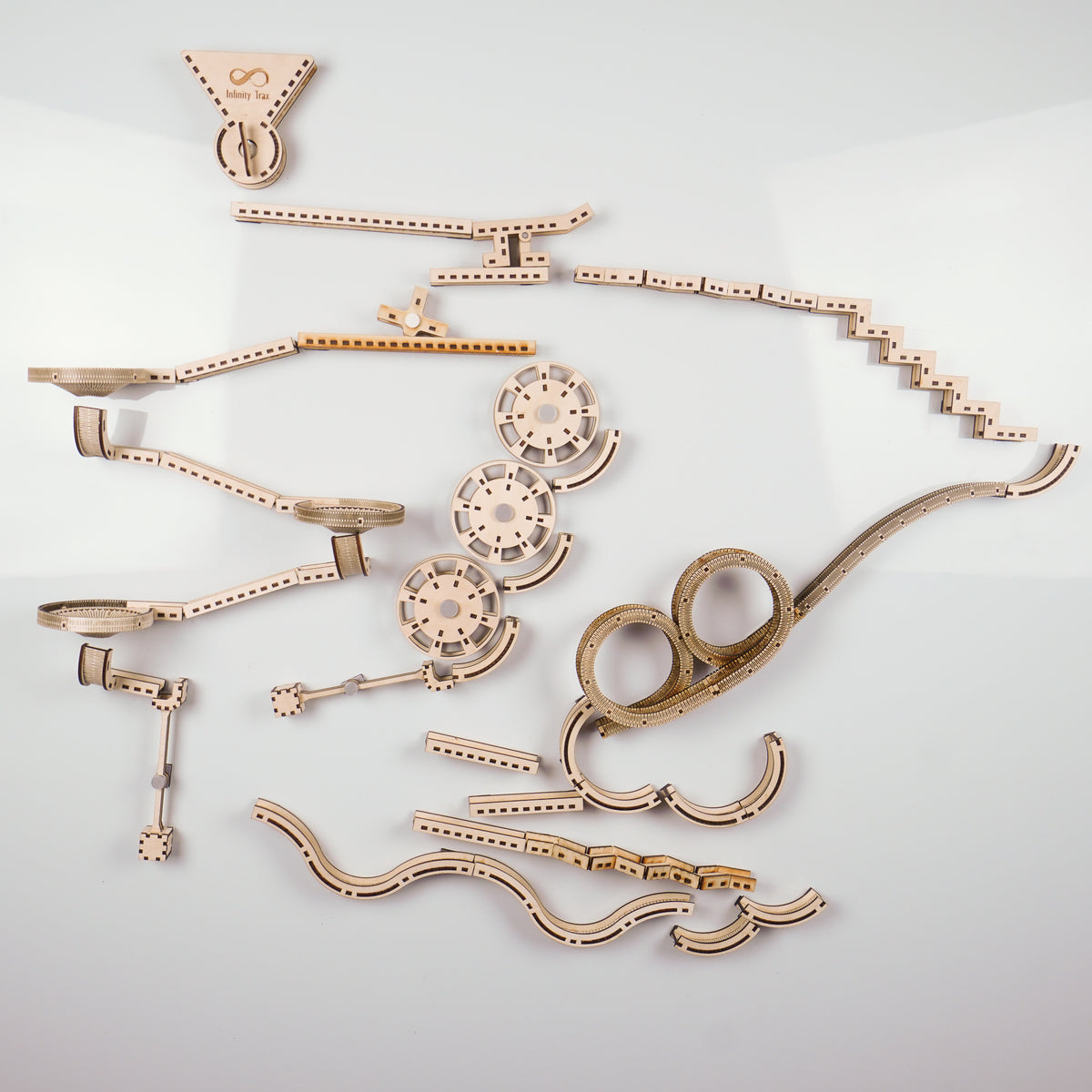 Infinity Trax - Newton Edition | Laser Cut Wooden Marble Run Digital D ...