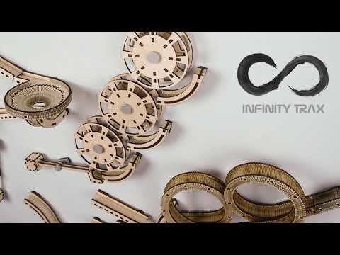 Modular Wooden Marble Track - Infinity Trax. Starter Pack (12 Pcs ...